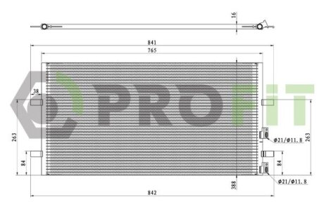 Конденсер кондиціонера PROFIT 1770-0436