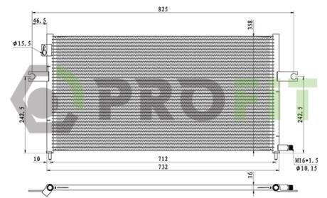 Конденсер кондиціонера PROFIT 1770-0560