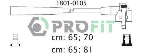 Комплект кабелей высоковольтных PROFIT 1801-0105 (фото 1)