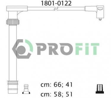 Комплект кабелів високовольтних PROFIT 1801-0122