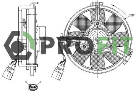 Вентилятор радіатора PROFIT 1850-0004