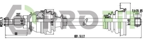 Полуось PROFIT 2730-0792