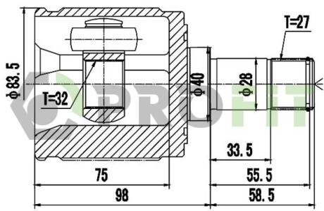 ШРУС PROFIT 2810-2066