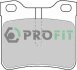 Колодки гальмівні дискові PROFIT 50001044C (фото 1)