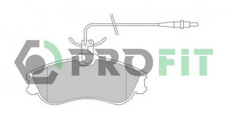 Колодки гальмівні дискові PROFIT 5000-1112