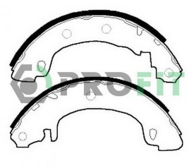 Колодки тормозные барабанные PROFIT 5001-0544