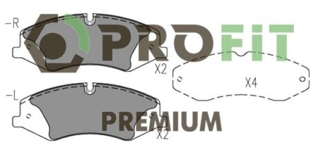 Колодки тормозные дисковые PROFIT 5005-4104
