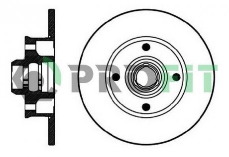 Диск тормозной PROFIT 5010-0137 (фото 1)