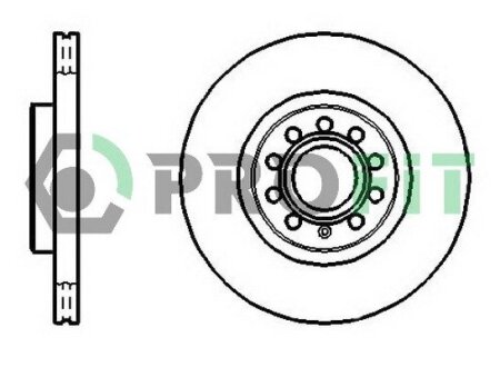 Диск гальмівний PROFIT 5010-1305