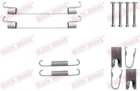 Комплект пружинок колодок стояночного тормоза QUICK BRAKE 105-0042 (фото 1)