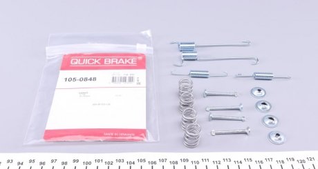 Комплект пружинок колодок стояночного тормоза QUICK BRAKE 105-0848