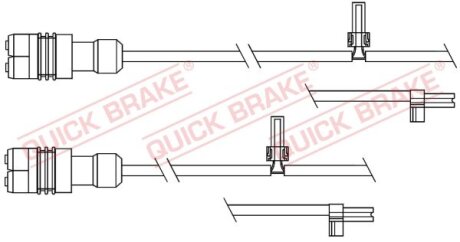 Датчик зносу,гальм.колодки QUICK BRAKE WS0343A