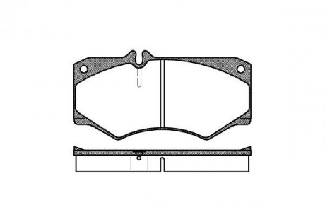 Колодка тормозов. диск. VW LT 28-35 передн. (выр-во) REMSA 0047.30