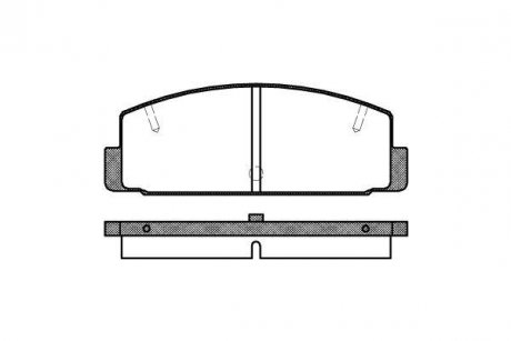 Колодки тормозные дисковые REMSA 0179.10