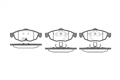 Колодки гальмівні перед. Chrysler Sebring 04.01-06.07 REMSA 0812.02