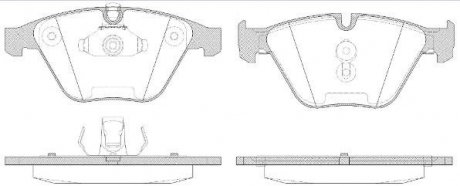 Тормозные колодки дисковые перед. BMW 5(E60) 03-/7 (E65/E66) 3.0-6.0 02- REMSA 0857 50