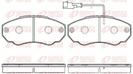 Колодки тормозные дисковые REMSA 0960.21