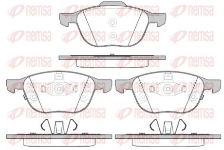 Колодки тормозные дисковые REMSA 1082.12