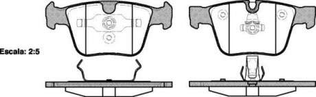 К-кт колодок зад. DB CL-Series (W216)/S-Series (W221)/ML-Series (W164)/R-Series (W251) (05-13) REMSA 1216 00