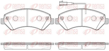 Колодки тормозные дисковые REMSA 1275.22