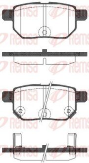 Колодки тормозные дисковые REMSA 1286.22