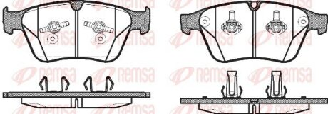 Колодки тормозные дисковые REMSA 1371.00