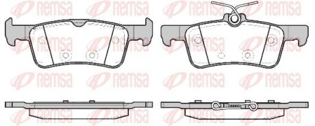 Колодки тормозные дисковые REMSA 1563.20