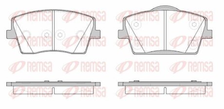 Колодки тормозные дисковые REMSA 1823.00