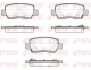 Колодки гальмівні дискові (комплект 4 шт) REMSA 1968.02 (фото 1)