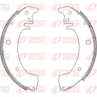 Колодки гальмівні барабанні REMSA 4078.00