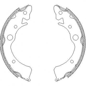Колодки тормозные барабанные REMSA 4096.00