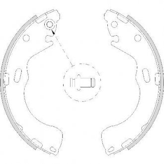 Колодки гальмівні барабанні REMSA 4210.00