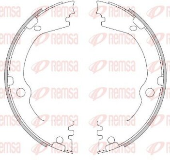 Колодки тормозные барабанные (комплект 4 шт.)) REMSA 4466.00