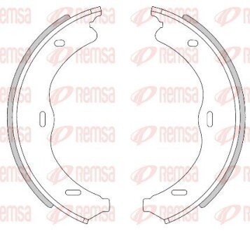 Колодки гальмівні барабанні (комплект 4 шт) REMSA 4469.00