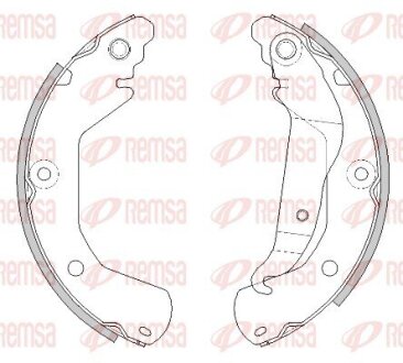 Колодки тормозные барабанные REMSA 4515.00