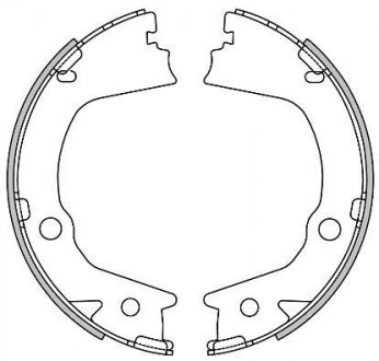 Колодки тормозные барабанные REMSA 4602.00