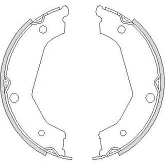 Колодки гальмівні барабанні REMSA 4732.00