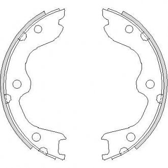 Колодки тормозные барабанные REMSA 4738.00