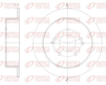 Диск тормозной REMSA 62096.00
