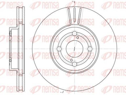 Диск тормозной REMSA 6703.10