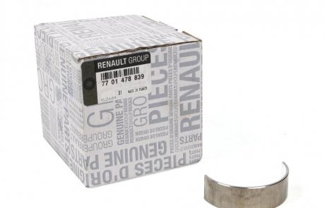 Вкладиші корінні std f9q RENAULT 7701478839