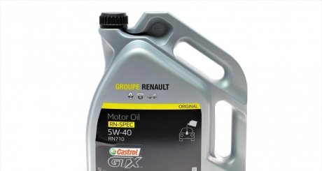 Олива моторна Castrol GTX RN 710 5W-40, 5л. RENAULT 7711658111
