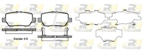 Тормозные колодки дисковые ROADHOUSE 21168.02