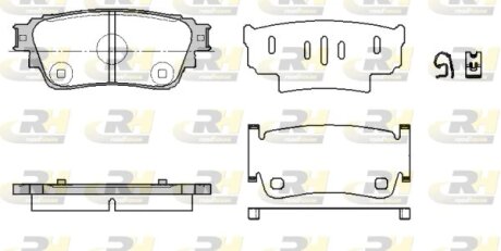 Гальмівні колодки дискові ROADHOUSE 21861.00