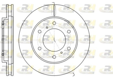 Тормозной диск ROADHOUSE 61118.10