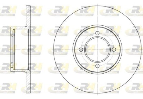 Тормозной диск ROADHOUSE 6127.00 (фото 1)