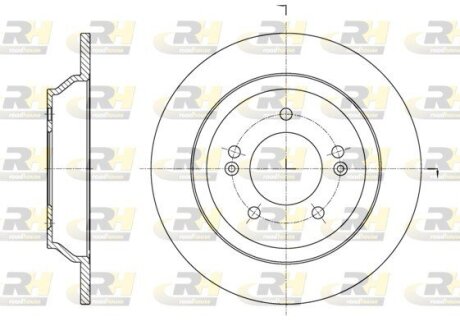 Гальмівний диск ROADHOUSE 61572.00
