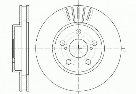 Тормозной диск ROADHOUSE 6541.10 (фото 1)