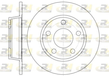 Гальмівний диск ROADHOUSE 6723.00 (фото 1)