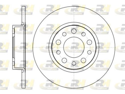 Гальмівний диск ROADHOUSE 6967.00 (фото 1)